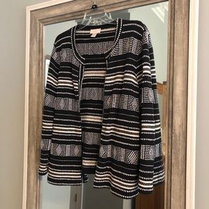 Striped LOFT Cardigan/Sweater